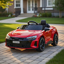Macchina Elettrica per Bambini 12V Licenza Ufficiale Audi RS E-Tron GT con Telecomando Rosso