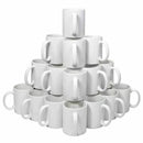 Set 72 Tazze per Stampa Personalizzata in Ceramica Bianca con Scatole