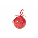 Set 14 Palle di Natale Ø7,5 cm in Polyfoam con Box Fiocco di Neve Rosso
