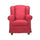Poltrona Bergere 103x87x84 cm in tessuto bordeaux