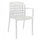 Sedia da Giardino Sharon 58x57,5x82,5 h cm in Polipropilene Bianca