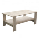 Tavolino Salotto Match 100x55x41 h cm in Truciolare bilaminato Pino Chiaro