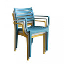 Poltrona Eveline 58,5x55,2x84 cm  in Polipropilene Verde