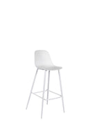 Set 4 Sgabelli 47,5x47xH91,5 cm in Polipropilene Frida Bianco