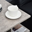 Mobiletto Libreria a 3 livelli in Legno Grigio Effetto Cemento 45x40x55 cm 
