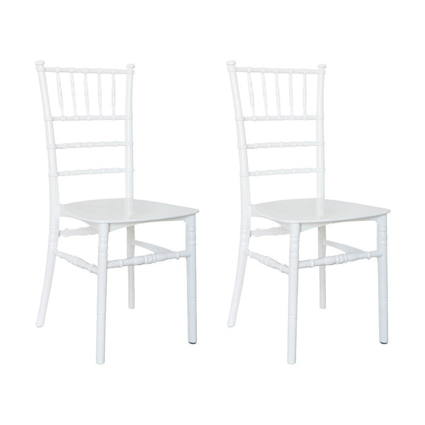 online Set 2 Sedie 39x40x91 cm di Chiavari Design Classico Bianche