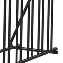 Rastrelliera Portabiciclette a 3 Posti da Esterno 114x58x75cm Nero