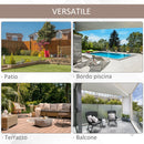 Ombrellone da Giardino 270x460x250 cm  Begsun Marrone