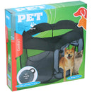 Box per Cuccioli di Cane 100x75 cm Recinto Pop-Up Cuccia per Piccoli Animali in Poliestere Nero      