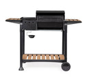 Barbecue a Gas 3 Bruciatori 133x57x98h cm Accensione Piezoelettrica in Acciaio Loni Nero