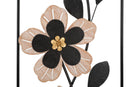 Pannello Legno Divaker B 27x2,5x70 cm in Ferro e MDF Marrone e Nero      