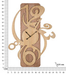Orologio da Muro Wolly 70x4,4x93 cm in MDF Naturale      
