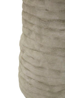 Vaso Lima Open Ø14x31,5 cm in Ceramica Grigio e Oro      