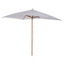 Ombrellone da Giardino con Copertura Rimovibile 2x3m in Legno Laccato Bianco
