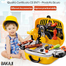 Valigetta per Attrezzi Giocattolo per Bambini con 31 Accessori Fai da Te Giallo      