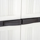 Armadio da Esterno Impermeabile con 3 Ripiani in Plastica 65x37x172 cm 