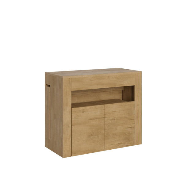 Consolle Tavolo Allungabile 90-302x42x75 cm Evolve Quercia Natura con Panca Inferiore prezzo