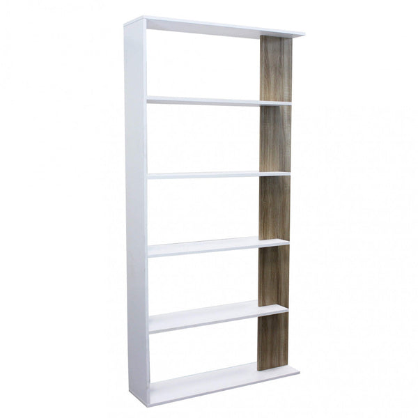 Libreria Alisha 90x23,5x180 h cm in Truciolare bilaminato Bianco acquista