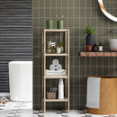 Mobile Bagno 4 Ripiani 33x31x110 cm in Bambù   