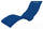 Lettino Chaise Longue da Esterno Giardino Seduta a Terra Arkema Serendipity Blu