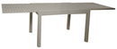 Tavolo da Giardino Allungabile 90/180x90x73 cm in Alluminio Sullivan Tortora