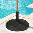 Base per Ombrellone da Giardino Ø54,5 cm 19 Kg in Resina con Finiture in Bronzo