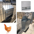 Mangiatoia per Galline 35x15x40 cm Capienza 8kg in Acciaio Zincato
