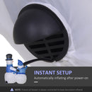 Pupazzi di Neve Gonfiabili H120 cm Luminosi con LED Blu