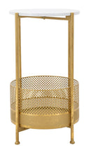 Tavolinetto Basket Ø 35x62 cm in Ferro