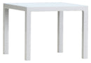 Tavolino da Giardino 94x94x74 cm in Resina Bauer Bianco