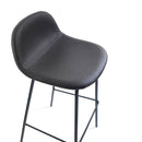 Set 2 Sgabelli 42x43x91,5 cm in Similpelle Marrone