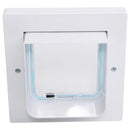Gattaiola Porta Basculante Controllabile per Gatti Bianco 23x24x9 cm 
