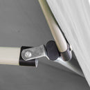 Gazebo Richiudibile Pieghevole 3x4,5m in Acciaio e PVC Impermeabile Bianco