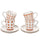 Set 4 Tazzine da Caffè con Piattino Ø6,5x6 cm in Gres VdE Tivoli 1996 Geometry