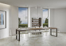 Tavolo Allungabile 120/380x90 cm Tecno Noce Gambe Antracite      
