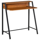 Scrivania da Ufficio con Ripiano Portaoggetti in Legno Noce 84x45x85 cm 