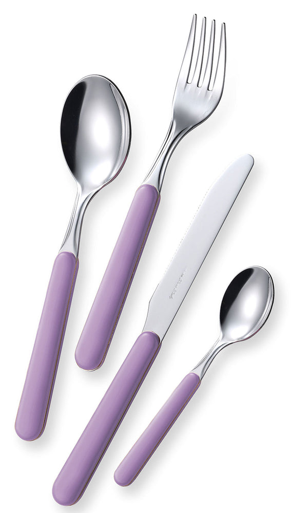Servizio Set di Posate 24 Pezzi in Acciaio Eme Bonita Lilla 65 sconto