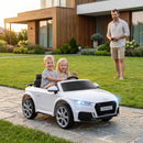 Macchina Elettrica per Bambini 12V con Licenza Audi TT Bianco