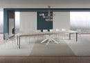 Tavolo Allungabile 200-460x90x77 cm Volantis Premium Cashmere Telaio Bianco 