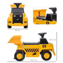 Escavatore Elettrico per Bambini 6V Giallo e Nero