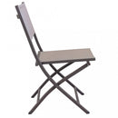Sedia da Giardino Georgia Pieghevole 58x46x85 h cm in Textilene Taupe