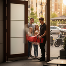 Borsa Termica Porta Pizze da Asporto 5 Cartoni Safemi Family 5 Rossa