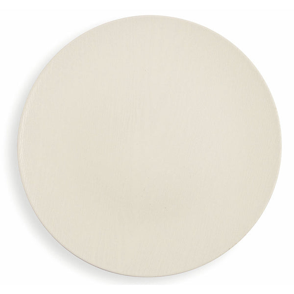 Set 6 Sottopiatti in Plastica Ø 33cm Villa d'Este Wood Bianco Lucido sconto