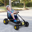 Go-Kart a Pedali per Bambini Nero e Giallo 