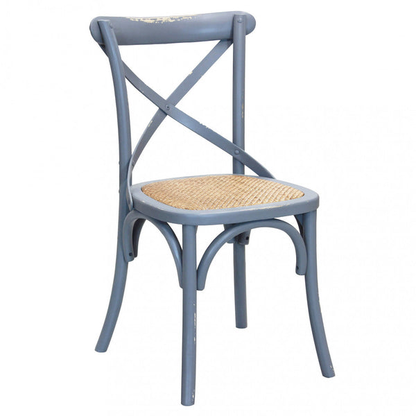 prezzo Sedia Cross 46x42x87 cm in Legno Grigio