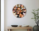 Orologio Kourt 60x4,5x60 cm in MDF Multicolor      