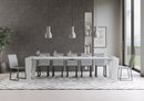 Consolle Allungabile 90-300x42x77 cm in Nobilitato Bianco
