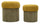 Puff con Contenitore Aspen Verde Set 2 Pz Ø42x44 cm - Ø35x37 cm in MDF e Spugna e Poliestere Verde