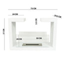 Camino a Bioetanolo da Terra Venus Free Standing Geometrico e Vetri Protettivi Serbatoio 850 ml in Acciaio Verniciato Bianco      