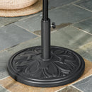 Base per Ombrellone da Giardino Ø48 cm in Plastica 13 Kg Nero